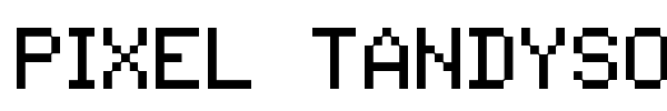 Pixel Tandysoft font preview